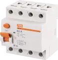 УЗО Tdm Electric ВД1-63 4P 63 A 300 мА 4.5 кА AC SQ0203-0043