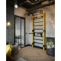 Профессиональная шведская стенка с брусьями и турником Domsen Fitness Ds46 YELLOW