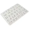 Формы для выпечки силиконовые SPC-0308 для пирожных 36.6 x 26 x 2 см алфавит- 33 ячеек