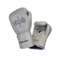 Перчатки боксерские Clinch Undefeated Russian Team серебристые (вес 14 унций)