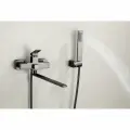 Смеситель для ванны Hansen HL22095-P однорычажный с поворотным изливом графит хром матовый Германия