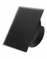 Вытяжной тонкий вентилятор SlimVent МV 100, стекло квадрат черный матовый