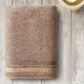 Махровое банное полотенце Самойловский текстиль коллекция Исландия цвет Мокко 100х150 см, 100% хлопок, плотность 400 г/м2