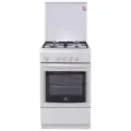 Комбинированная плита De luxe 5040.21 гэ 50 см, 4 конфорки, белый