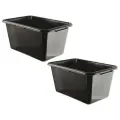 Контейнер для строительных растворов 45 л прямоугольный, 2 штуки