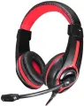Гарнитура Оклик HS-L200, черный/красный (359484)