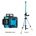 Комплект Лазерный уровень INSTRUMAX 3-360+Штатив-штанга элевационный INSTRUMAX LP-300 в комплекте с треногой (3 м) IM0138_K1