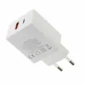 Сетевое зарядное устройство 20W U+C Baseus Cube Fast Charger / Moon White