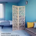 Ширма для салона красоты. Ширма для зонирования комнаты. модель Альберо 175*100 см, цвет бежевый