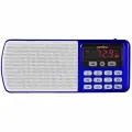 Радиоприемник Perfeo Егерь i120 PF_5027, динамик 40мм, FM-диапазон, поддержка USB, SD-карт, AUX вход, синий