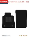 Коврики в салон текстильные Allmone Стандарт для Chevrolet Camaro 6 (купе) 2015 - 2020, черные, 2шт. / Шевроле Камаро 6