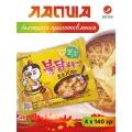 Корейская Острая лапша быстрого приготовления со вкусом сыра Samyang Hot Chicken Buldak 4 шт / Желтая