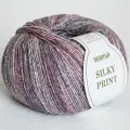 Пряжа Silky print Seam цвет 677 розовый гранит, 10*(200м/50г), 100% натуральный шелк