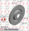 Томозной диск передний Zimmermann 100.3356.20 Porsche: 95B615301B. Vag: 4G0615301 4G0615301G Audi A4 (8k2 B8). Audi A4