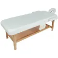 Массажный стол Fix-MT2, деревянный, стационарный, белый