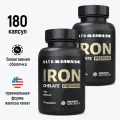 Железо хелатное комплекс, Iron витамины хелат железа 180 капсул