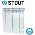Радиатор секционный алюминиевый STOUT VEGA 500 - 6 секц.