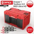 Ящик с набором органайзеров Qbrick System ONE Drawer 1 Toolbox 2.0 Red Ultra HD