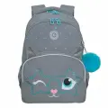 Рюкзак школьный GRIZZLY RG-460-6/2 серый