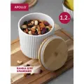 Банка для хранения сыпучих продуктов Apollo, объём 1200 мл, керамика