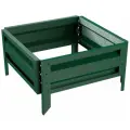 Готовая оцинкованная грядка на дачу Delta-Park GL 0,5x0,5 метра, зелёный