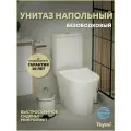 Унитаз напольный торнадо безободковый с быстросъемным сиденьем микролифт Teymi Ritta Pro Vortex T40811