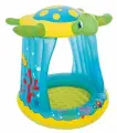 Надувной бассейн Черепашка с надувным дном и тентом, 109х96х104 см, от 2 лет, BestWay