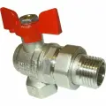 VALFEX Кран шаровой PREMIUM для воды угл. с америк.1/2 ВР/НР, бабочка, VF.269. NB1.012. PREMIUM