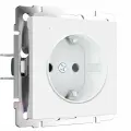 Розетка встраиваемая с белой подсветкой Werkel W1171461, белый матовый