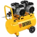 Компрессор безмасляный, малошумный DLS 2200/50, 2200 Вт, 2x1100, 50 л, 380 л/мин. Denzel 58031