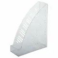 Лоток для бумаг вертикальный Brauberg Standard+, 250х90х300мм, прозрачный (237227), 15шт.