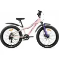 Велосипед горный SITIS LUNA 7SP 24 (2025) Pink-Purple, для детей на рост 130-145 см, алюминиевая рама 12, 7 скоростей
