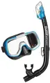 Маска и трубка в сумке детский набор для плавания TUSA Sport UCR-2022P черный-синий