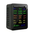 9 в 1 Монитор-детектор качества воздуха Тесты HCHO TVOC PM2.5 PM10-CO-CO2-AQI Температура Влажность Тестер качества воздуха в помещении