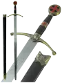 Макет меча Art Gladius Крестоносцы, сталь, замак, ножны, 3200 гр