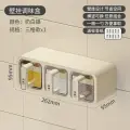 Коробка для приправ, настенное крепление, 3 решетки, ложка, этикетка