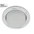 (9 шт.) Светильник точечный ЭРА KL 77 AL/WH /1 Gx53,220V, 13W, серебро/белый
