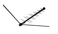 Антенна уличная Дельта Н311.01 (пассивная, МВ-ДМВ, без б/п, 3-8,5 дБ, пакет)