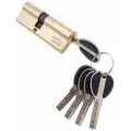 Цилиндровый механизм (Личинка замка) MSM 100 мм (65-35) ключ-ключ, полированная латунь
