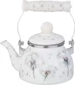 Чайник Agness Dandelion, 850 мл, эмалированный, со съемным фильтром