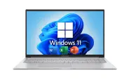 17.3 Ноутбук ASUS VivoBook 17X , Intel Core i7-1355U (10 ядер, до 5.0 ГГц), RAM 40 ГБ DDR4, SSD 1 ТБ, Intel Iris Xe Graphics, Windows 11 Pro + Office 2021 Pro Plus, Серебристый, Русская раскладка