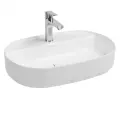 Накладная овальная раковина Infinity, 60x40, глянцевая, белая