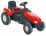 Педальный веломобиль Pilsan Мега-трактор, красный, максимальная нагрузка 60кг