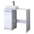 Тумба под раковину со столешницей Vigo Urban 40 1 дверка, белая, столешница st. URB.100