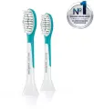 Набор насадок Philips Sonicare For Kids HX6042/33 мягкая, голубой, 2 шт.