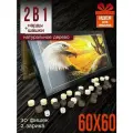 Нарды деревянные большие Орел 60 см подарочные и шашки