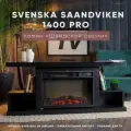 Камин под TV ELEMENT FLAME Svenska Saandviken 1400 PRO электрокамин под ТВ с эффектом живого огня (1,8 кВт, 140/60/33 см)
