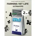 Сухой диетический корм Farmina Vet Life UltraHypo Cat, для кошек при пищевой аллергии - 2 кг