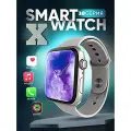 Cмарт часы DT WATCH X Умные часы PREMIUM Series Smart Watch AMOLED, iOS, Android, Bluetooth звонки, Серебристый