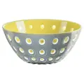 Салатница Guzzini Le Murrine 25 см, желто-серая